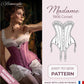 Edwardian Corset Pattern - 1906 - Ref Madame - US Size 0 to 28  (Patron corset historique - Tailles Fr du 32 au 60)