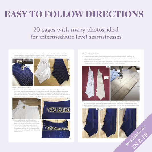 1780 Stays Pattern - Standard sizes - Ref Comtesse - 18th century historical corset pattern