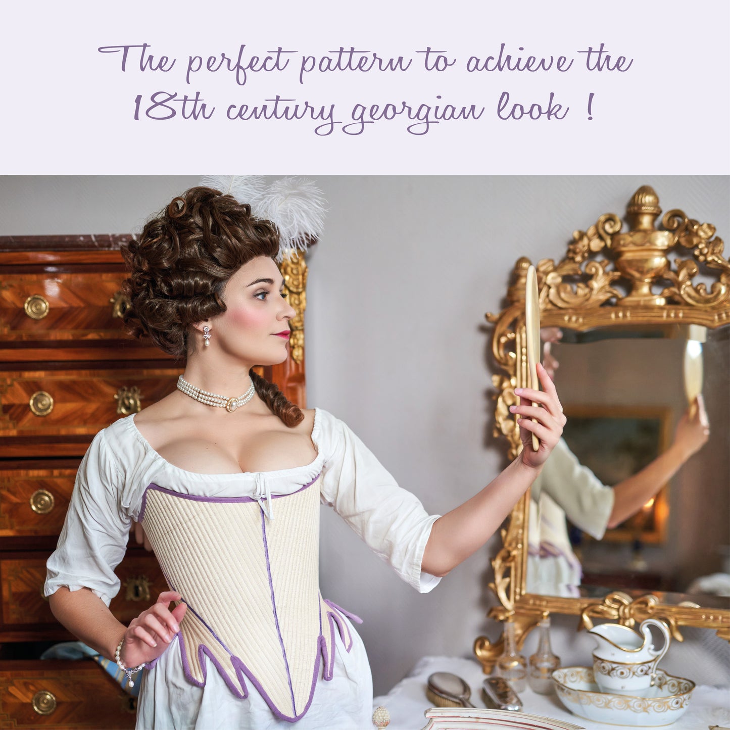 1760 Stays Pattern - Standard sizes - Ref Duchesse - 18th century historical corset pattern