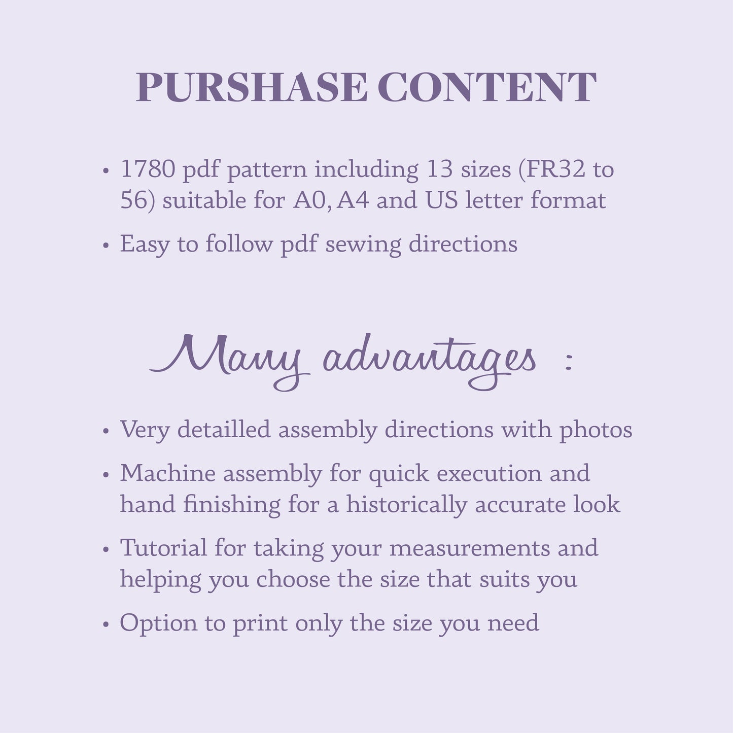 1780s Italian Gown Pattern - Ref L'Anglaise - 18th century historical dress pattern