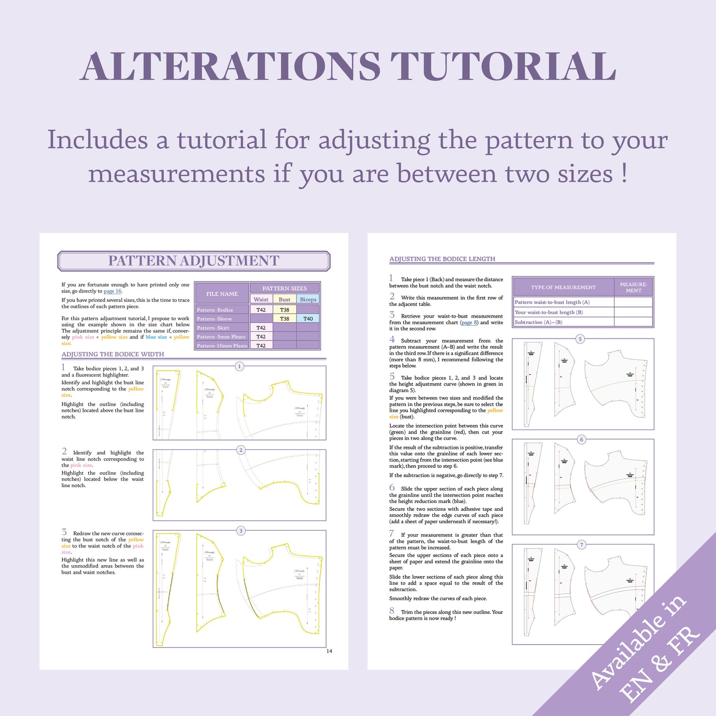 1780s Italian Gown Pattern - Ref L'Anglaise - 18th century historical dress pattern