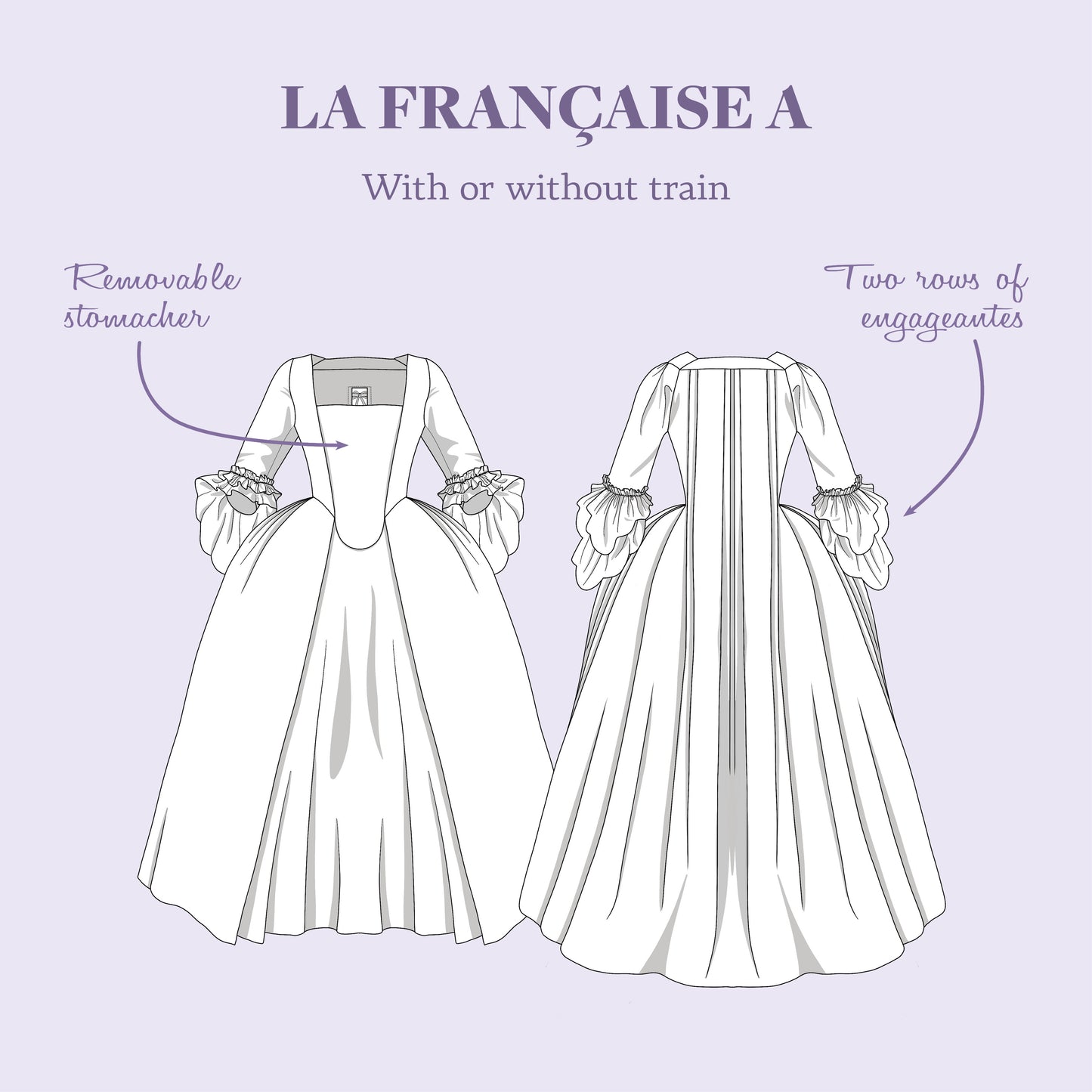 La Française - 18th century Sack Gown Pattern