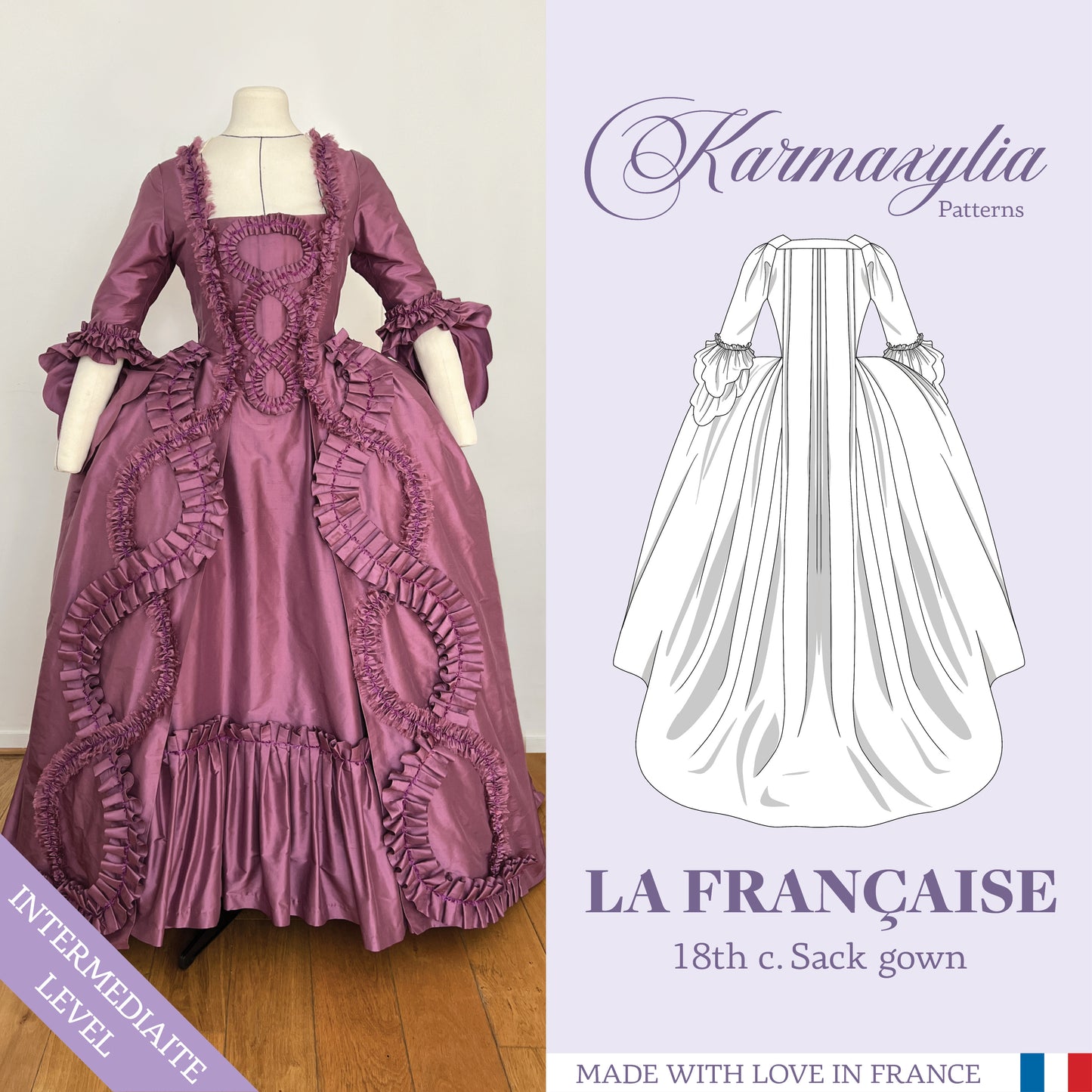 La Française - 18th century Sack Gown Pattern