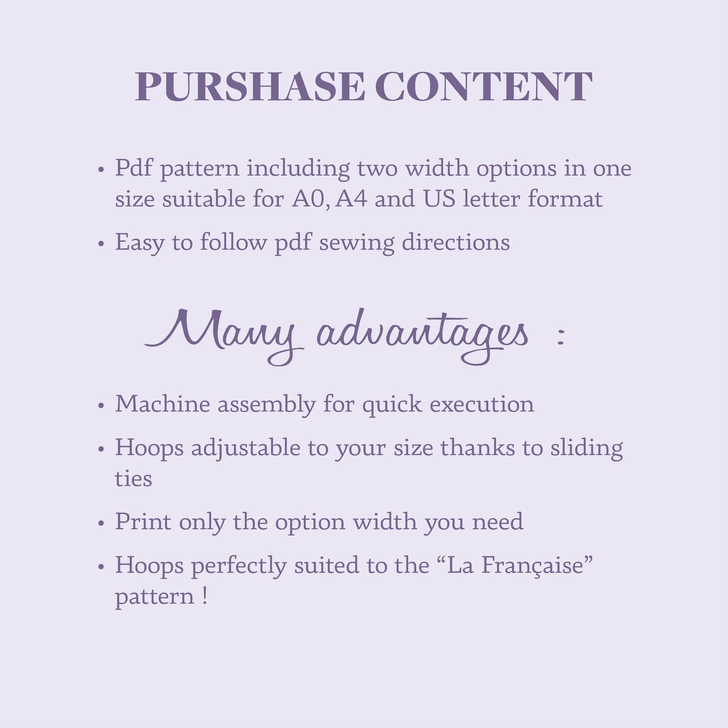 18th century Pocket Hoops Pattern - Ref Paniers Poches