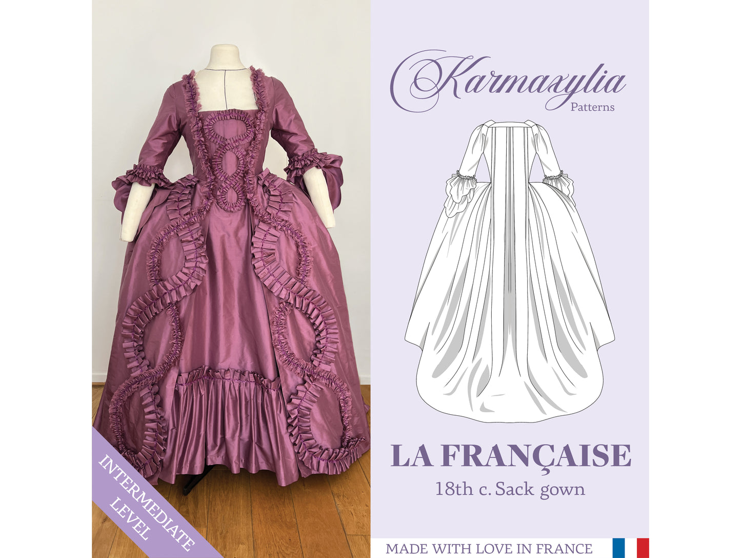 La Française - 18th century Sack Gown Pattern