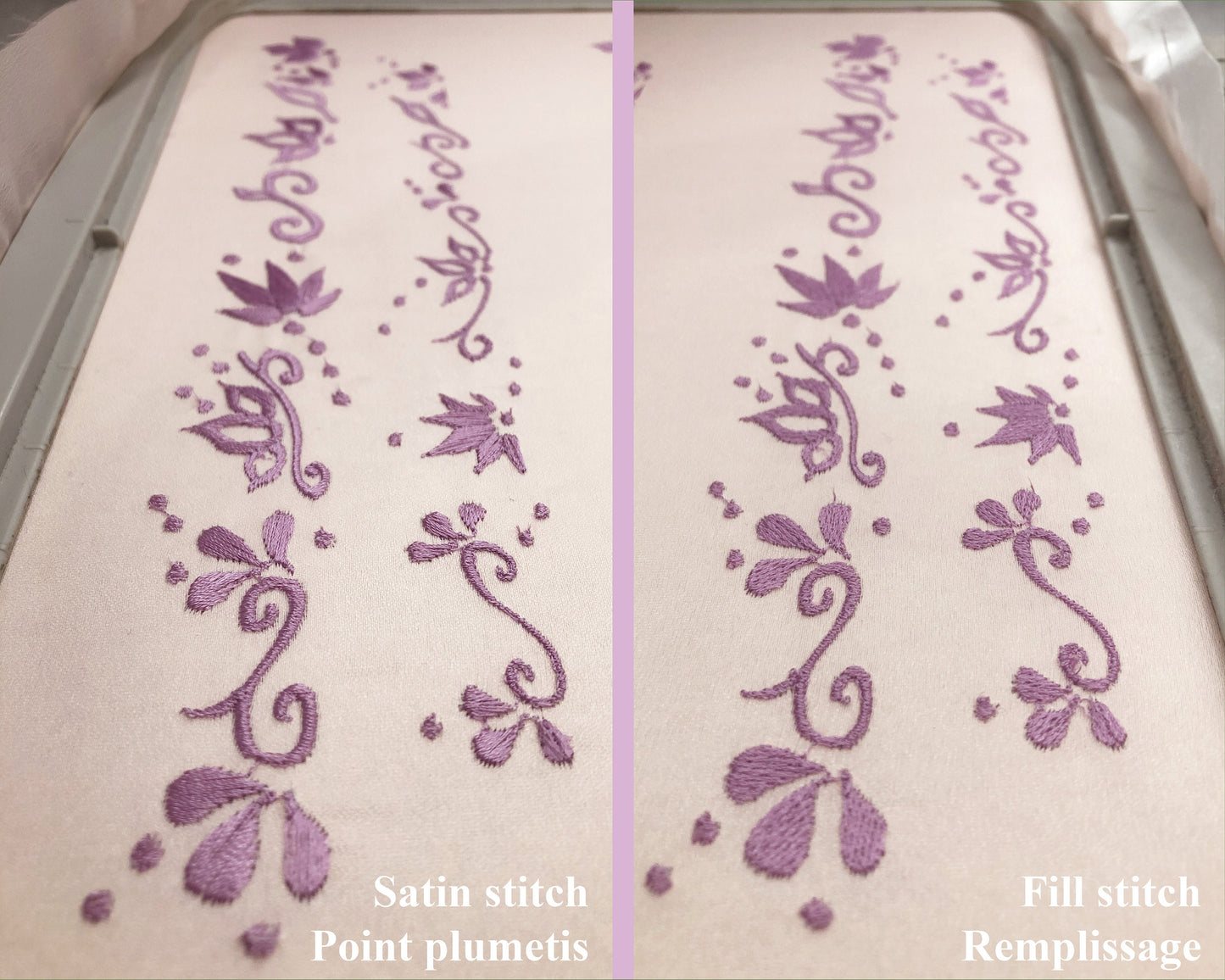 Custom Size - Rapunzel sleeves embroidery machine design - Motif de broderie des manches de Raiponce